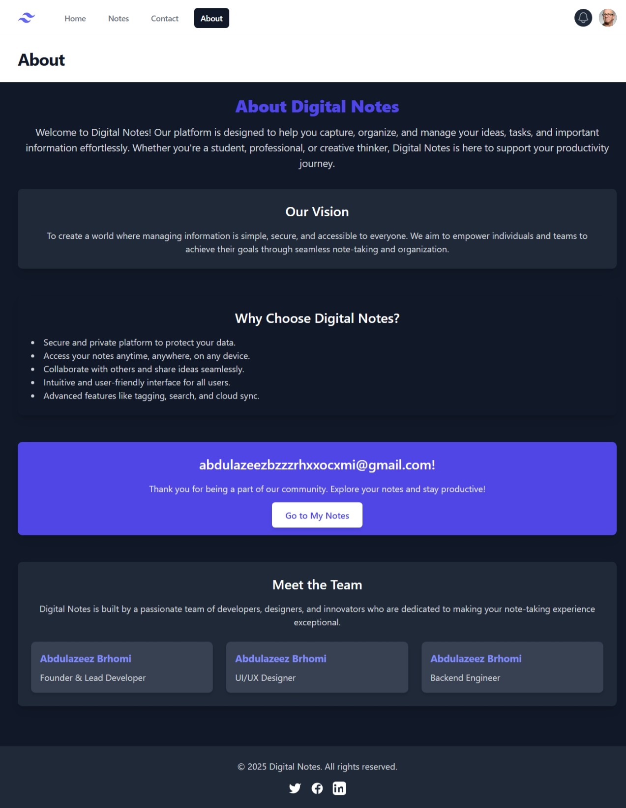 PHP Web Application Screenshot 2